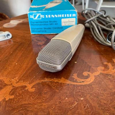 Sennheiser MD 421-2 Cardioid Dynamic Microphone 1960s - 1970s - White image 3
