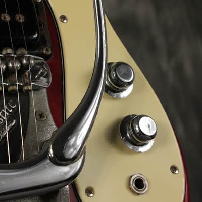 Mosrite Double Neck w/Vibramute Electric Mandolin 6 string 1964 Candy Apple Red image 18