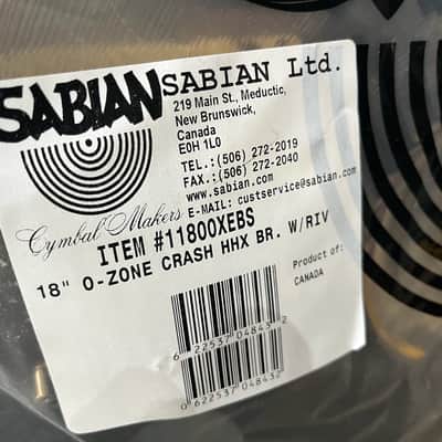 Sabian 18" Evolution HHX O-Zone Dave Weckl with 8-Rivets 1150g New in Bag image 10