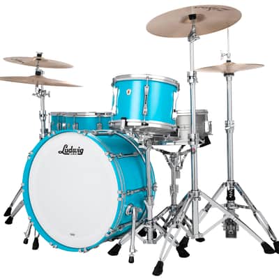 Ludwig *Pre-Order* Classic Maple Heritage Blue 16x20, 12x8, 13x9, 14x14, 16x16 Drums Shell Pack | Special Order | Authorized Dealer image 2