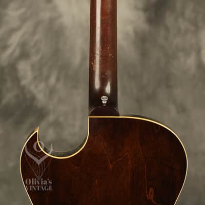 1956 Gibson ES-225 T Sunburst with original Brown hardshell case image 20