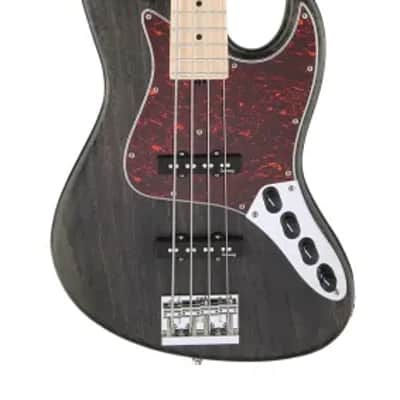 Sadowsky MetroLine 21-Fret Vintage J/J Bass-Swamp Ash Body-4 String-Nirvana Black Transparent Satin image 2