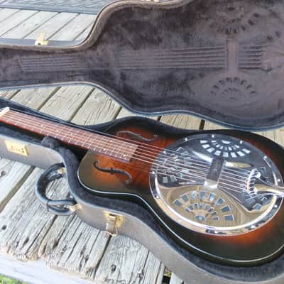 Dobro F60 Squareneck 2000 - Sunburst on flamed maple image 8