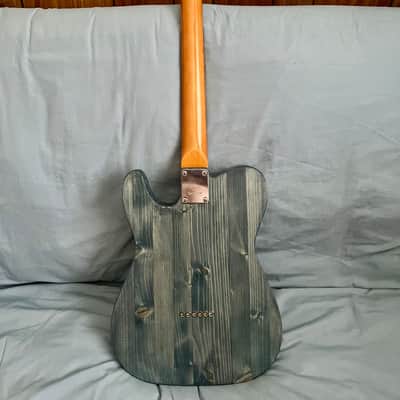 Partscaster Telecaster (Pinecaster) 2026 - Nitrocellulose Blue image 3