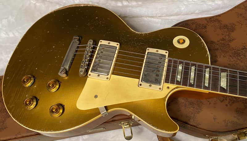 NEW! Gibson Custom Shop '57 Les Paul Gold Top Reissue Ultra Heavy Murphy Lab - Authorized Dealer - ONLY 8.5 lbs! - G06413 image 1