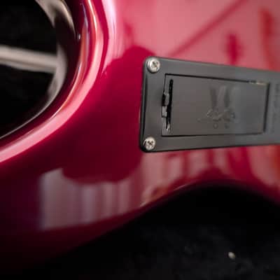Ernie Ball Music Man StingRay 5 HH with Maple Fretboard 1999 - 2018 - Candy Apple Red image 7