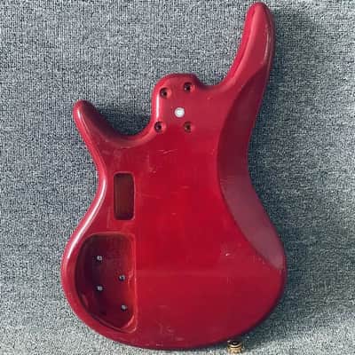 Red 4/5 String Bass Basswood Body DIY Project image 7