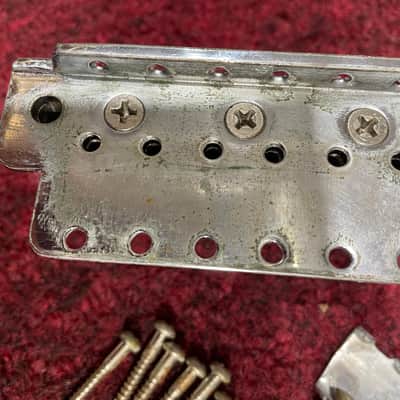 Fender Stratocaster Tremolo assembly Made In USA Pat Pend Saddles 009-4247-049 Relic image 12