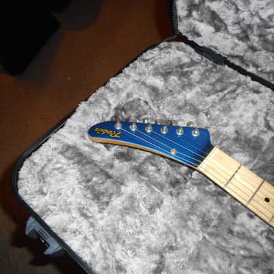 Robin RH-1 1980s Super Rare- Blue Sparkle w/ Matching Headstock image 3