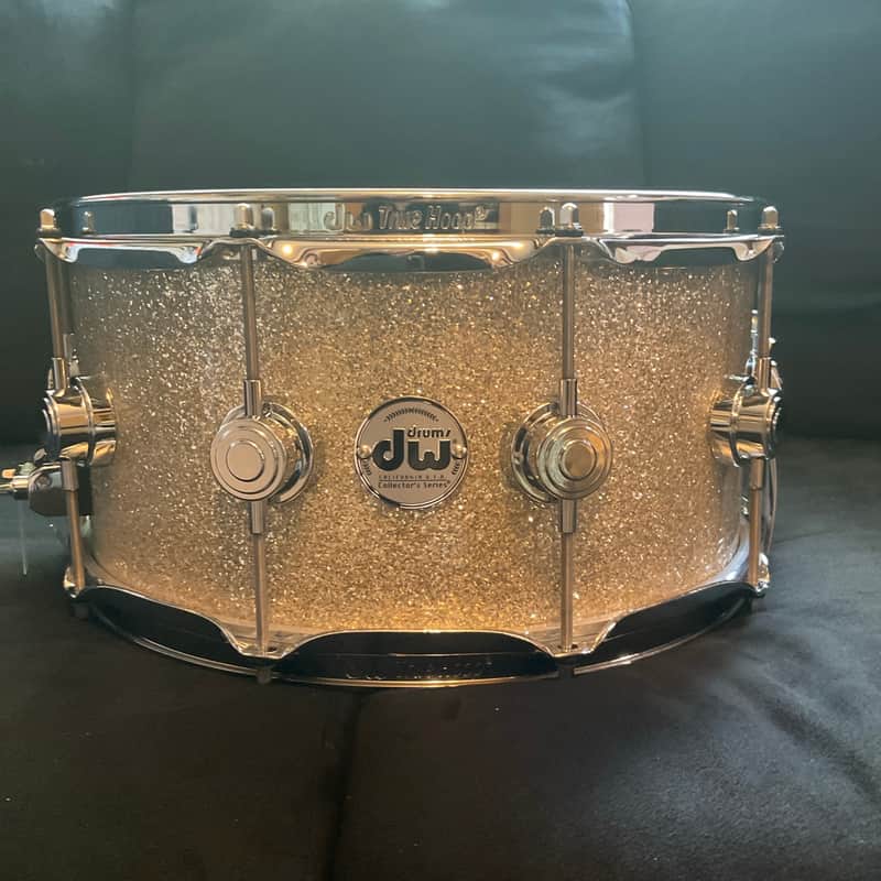 DW Collectors Series 6.5x14” BROKEN GLASS W/ CHROME HW OAK SHELL image 1