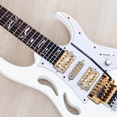 2020 Ibanez Steve Vai signature PIA3761 Paradise In Art Stallion White w/ Case, Tags image 8