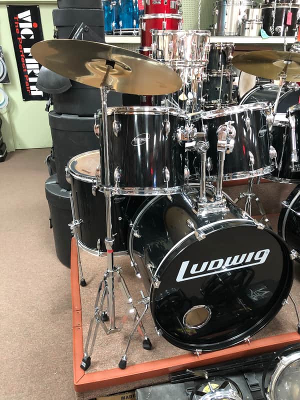 Ludwig Accent Combo 5-piece Drum Kit - Black image 1
