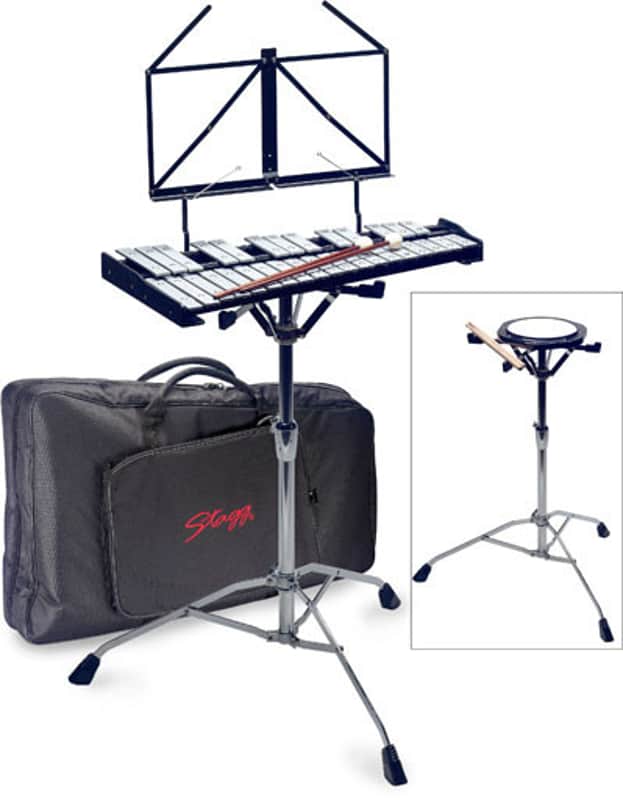 STAGG Percussion Bell Set In Ergonomic Nylon Gigbag Xylophone Glockenspiel image 1