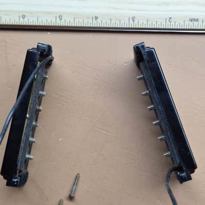 Carvin AP 6  Pickups AP-6  AP6 1960s - Black - Rare Pair - Very Hard To Find - Working Well image 3