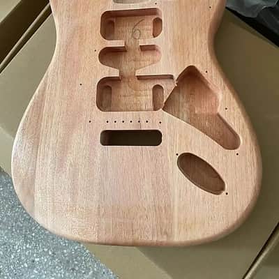 Mahogany Wood Guitar Strat Style Body image 3