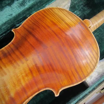 Jacobus Stainer German 4/4 Violin Germany Circa-1930s-1940s-Reddish Brown Varnish image 9