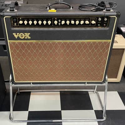 Vox AC50CP2 Classic Plus 2-Channel 50-Watt 2x12" Guitar Combo 2007 - 2009 - Black, With Original Vox Chrome Stand image 5