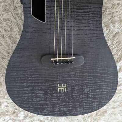 Tagima LUMI-X BK Black Smart Acoustic-Electric Guitar - Built-in Effects-B Stock image 8