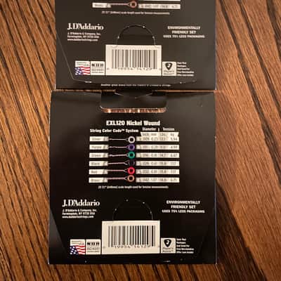 2-pack of D'Addario EXL120 Nickel Wound Electric Guitar Strings, Super-Light, 09-42 2000 - 2020 - Nickel image 2