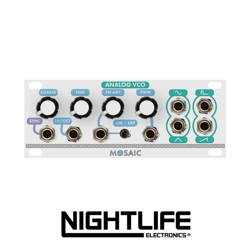 Mosaic Analog VCO 1U - White image 1