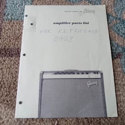 Vintage 1965 Gibson Amplifier Parts/Price List! Rare, Original Case Candy, Paperwork! image 1