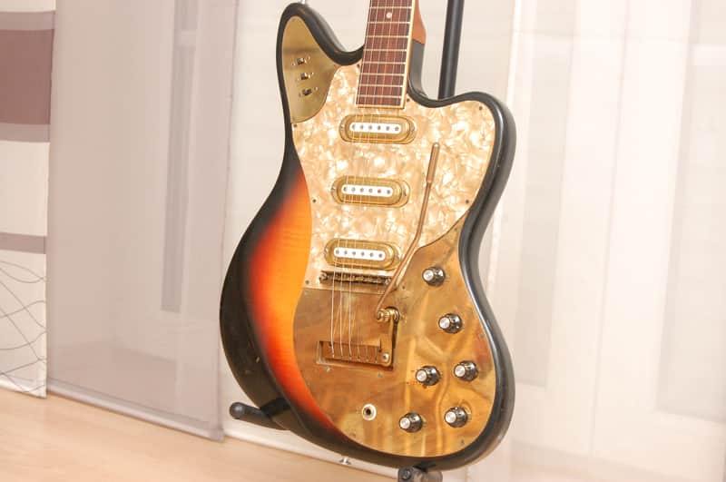 Framus Golden Strato de Luxe 5/168-54gl – 1964 German Vintage Solid Body Guitar Gitarre image 1