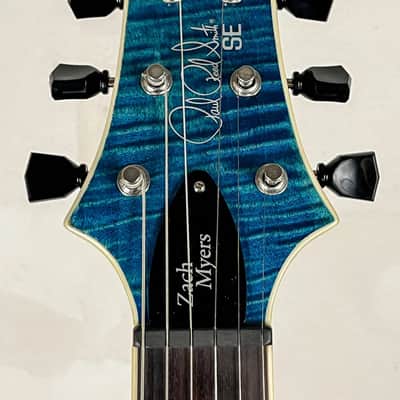PRS SE Zach Myers Semi-Hollow Electric Guitar Myers Blue image 9