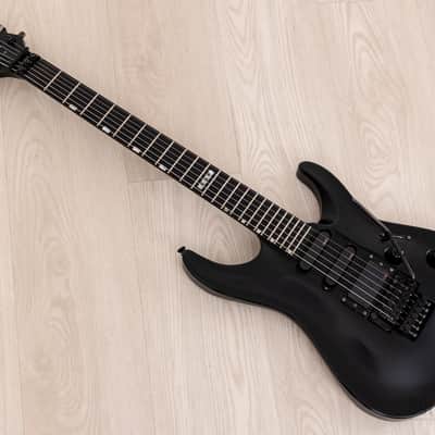 1995 ESP Custom Shop Horizon-Custom SSH Superstrat Black Satin w/ Floyd Rose, Case image 12