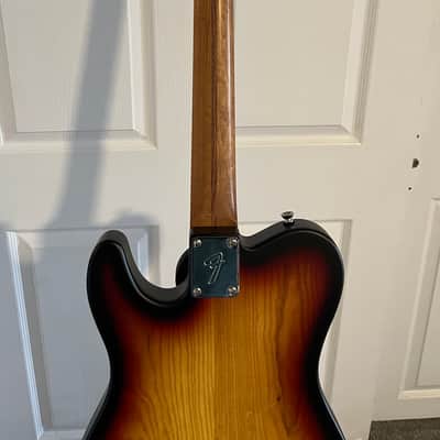 Warmoth Fender Telecaster Thinline Deluxe CuNiFe HH 2022 - Satin 3 Tone Sunburst image 8