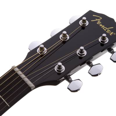 Fender CD-60 Dreadnought V3 With Case, Walnut Fingerboard - Black imagen 7