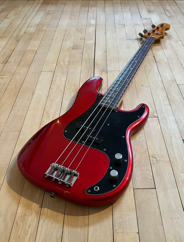 1972 Fender Precision Bass with Rosewood Fretboard Candy Apple Red image 1