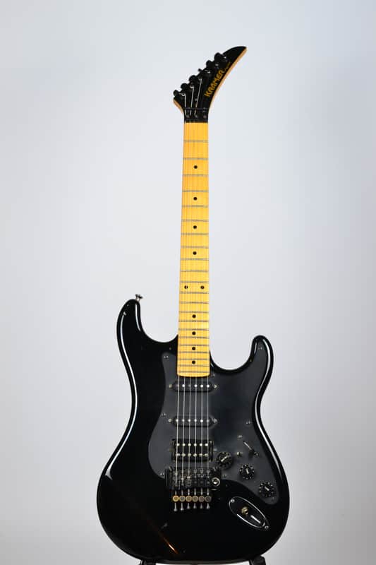 Kramer Pacer-Deluxe 1986 Black 45mm-Nut-Maple-Fretboard image 1