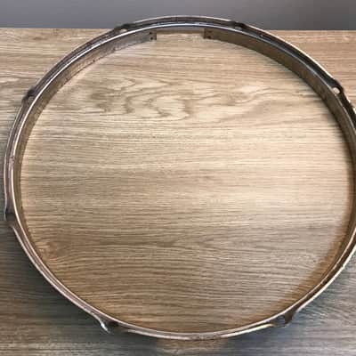 Slingerland Radio King 14" Vintage 1950's Nickel Drum Hoop image 5