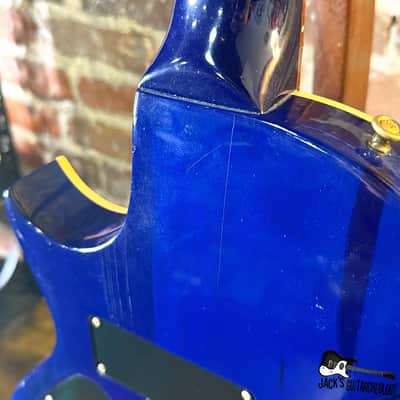 Gibson USA Blueshawk Electric Guitar w/ HSC *HEADSTOCK REPAIR* (1999 - Chicago Blue) image 11