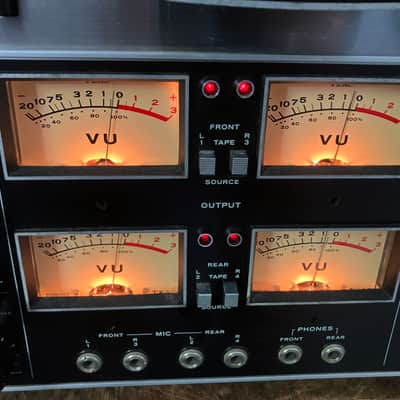 PLEASE READ AD!!! TEAC 3340S 1/4" 10.5 inch 4-Track 4 Channel quad Semi Pro Reel to Reel Tape Deck Recorder 1970s - Silver image 2