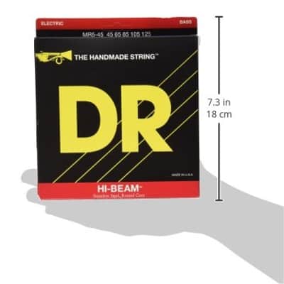 DR Strings MR5-45 Hi-Beam - Stainless Steel Round Core 5 String, Medium, 45-125 image 3