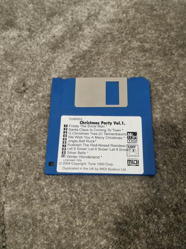Technics Christmas Party Vol.1 Floppy Disc - Vintage Music Collection - Excellent image 1