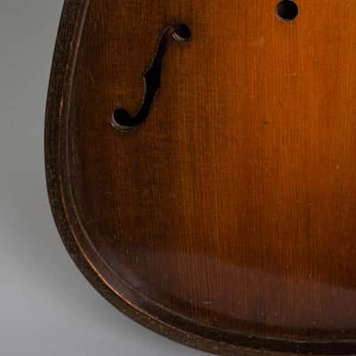 Vivi-Tone Hollow Body Electric Mandolin (1933), ser. #301, original black chipboard case. image 17