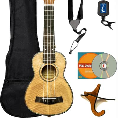 Barcelona Oguman Wood Soprano Ukulele w/ Gig Bag Bild 1