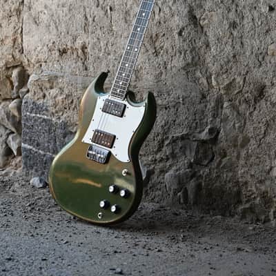 GLETTY GUITARS ALU-SG MKVI  2026 - OLIVE GREEN ANTIQUE image 5