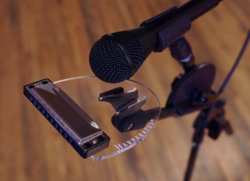 Harparatus® is the original mic stand harp / harmonica holder - est. 2001 image 1