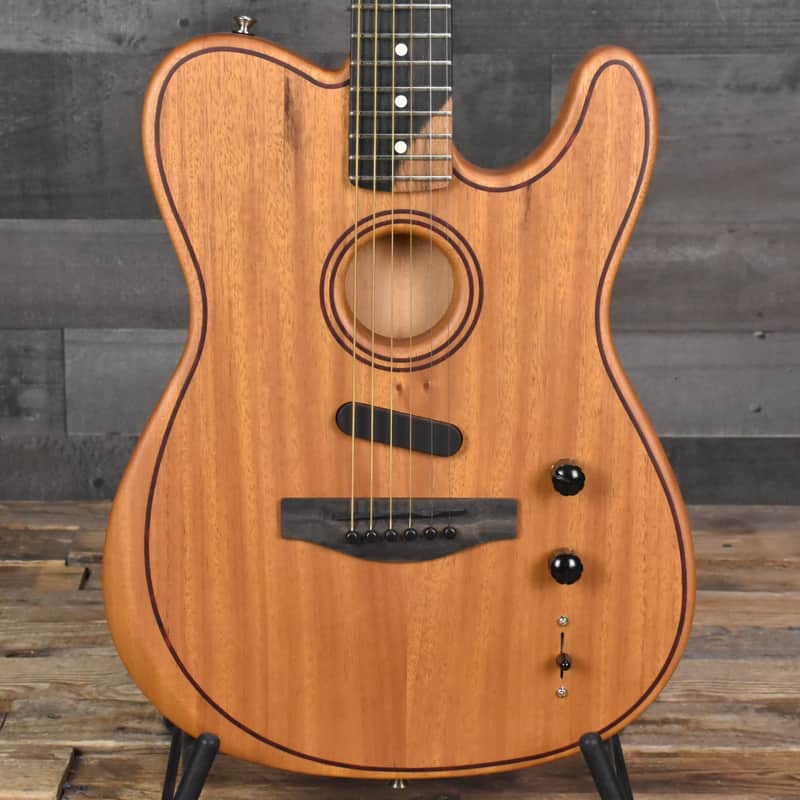 Fender American Acoustasonic Telecaster All-Mahogany | Reverb