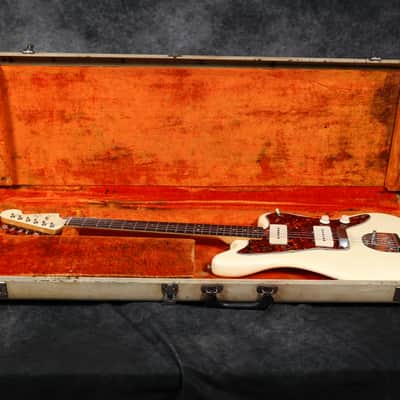 1964 Fender Jazzmaster - Olympic White with Matching Headstock - OHSC image 8