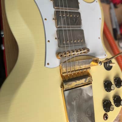 Gibson Custom Shop Jimi Hendrix Signature '67 SG Custom Reissue 2020 - 2021 - Aged Polaris White image 10
