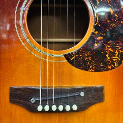 Gibson J160E 1971 - Cherry Sunburst image 6