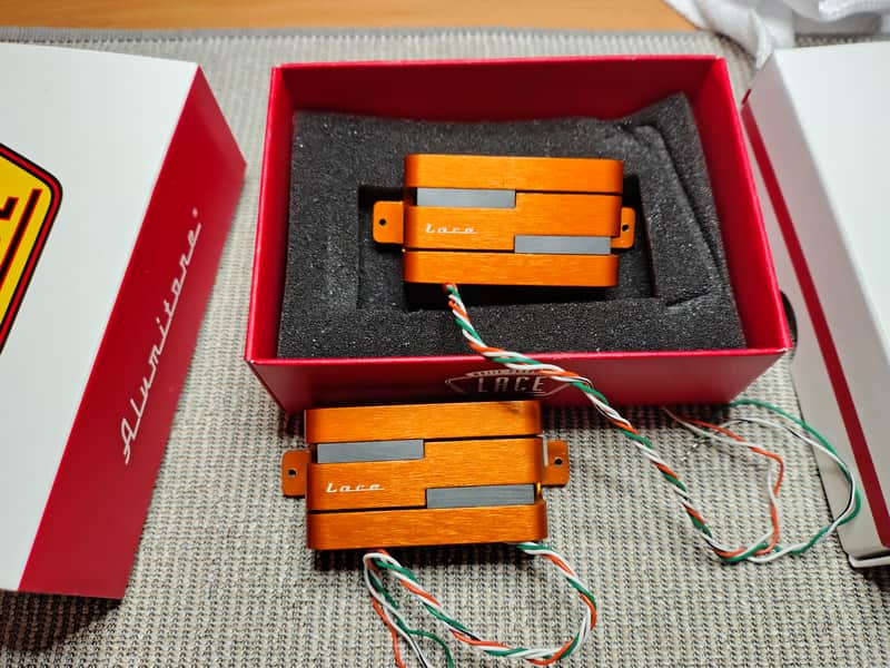 LACE Alumitone Humbuckers (FULL SET) - Molten Orange image 1