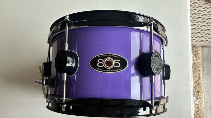 PDP 805 5x10” popcorn snare drum 2000’s - Purple wrap image 1