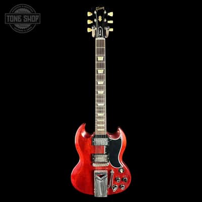 Used 2020 Gibson Custom Shop 60th Anniversary 1961 Les Paul SG Standard Sideways Vibrola Cherry w/case TSU25245 image 2