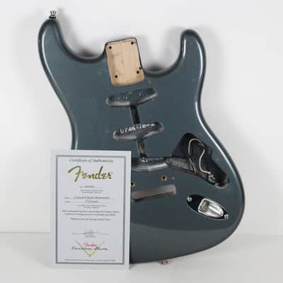 2009 Vintage Fender Custom Shop Stratocaster Custom Classic Charcoal Frost Metallic Alder Body w/COA USA Strat image 1