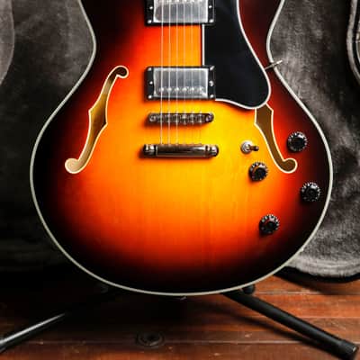 Eastman T386 Semi-Hollowbody Electric Guitar Sunburst image 1